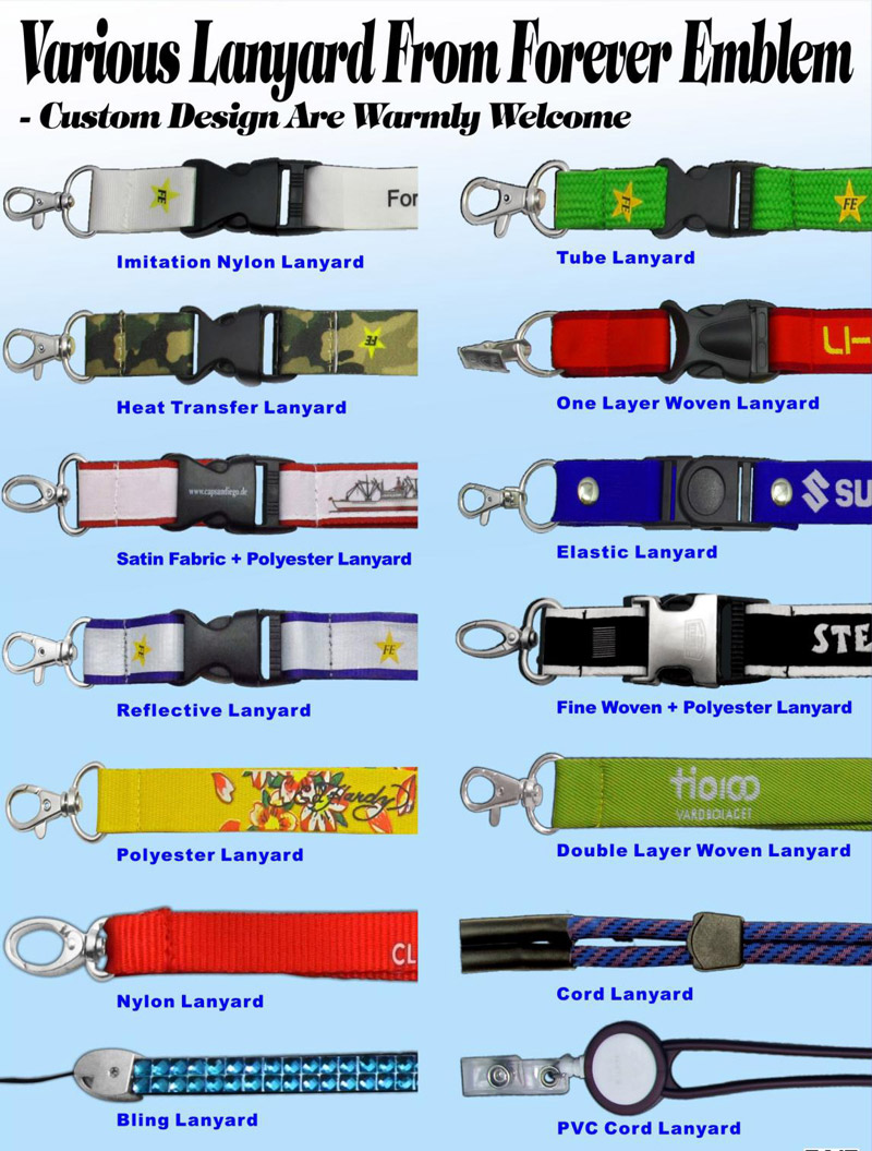 Different Options of the Lanyards