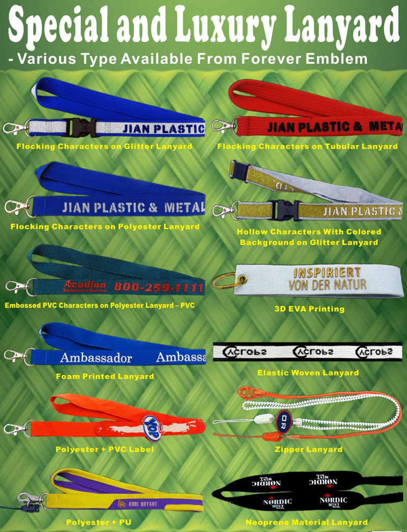 Different Options of the Lanyards