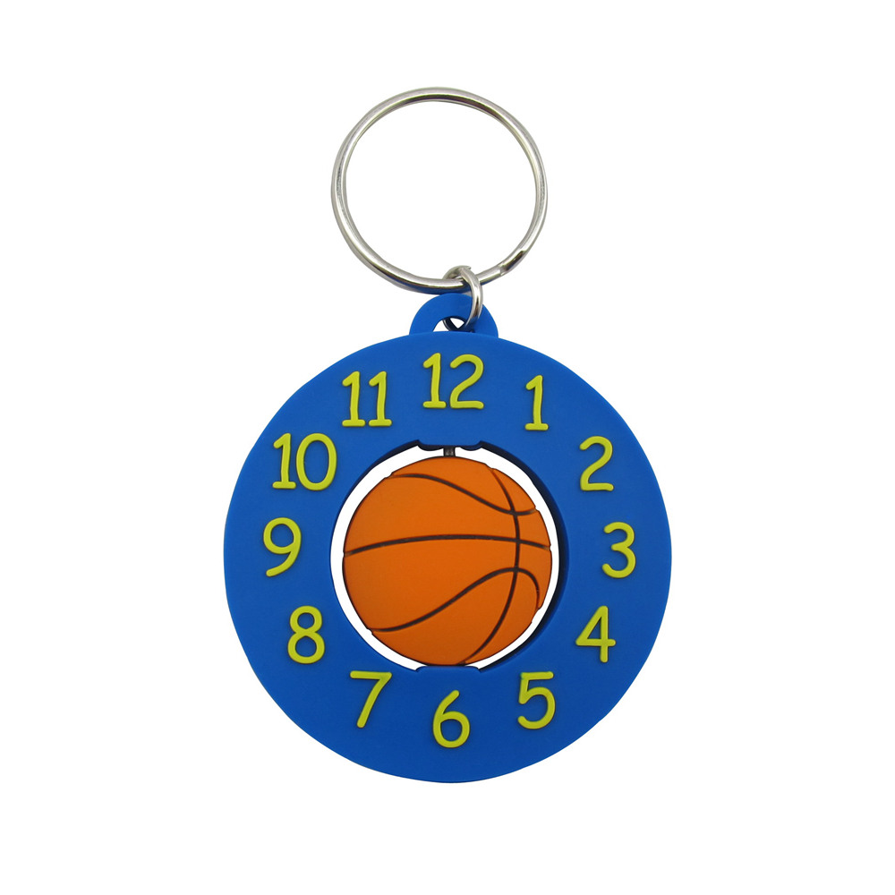 Soft PVC Basketball Keychains