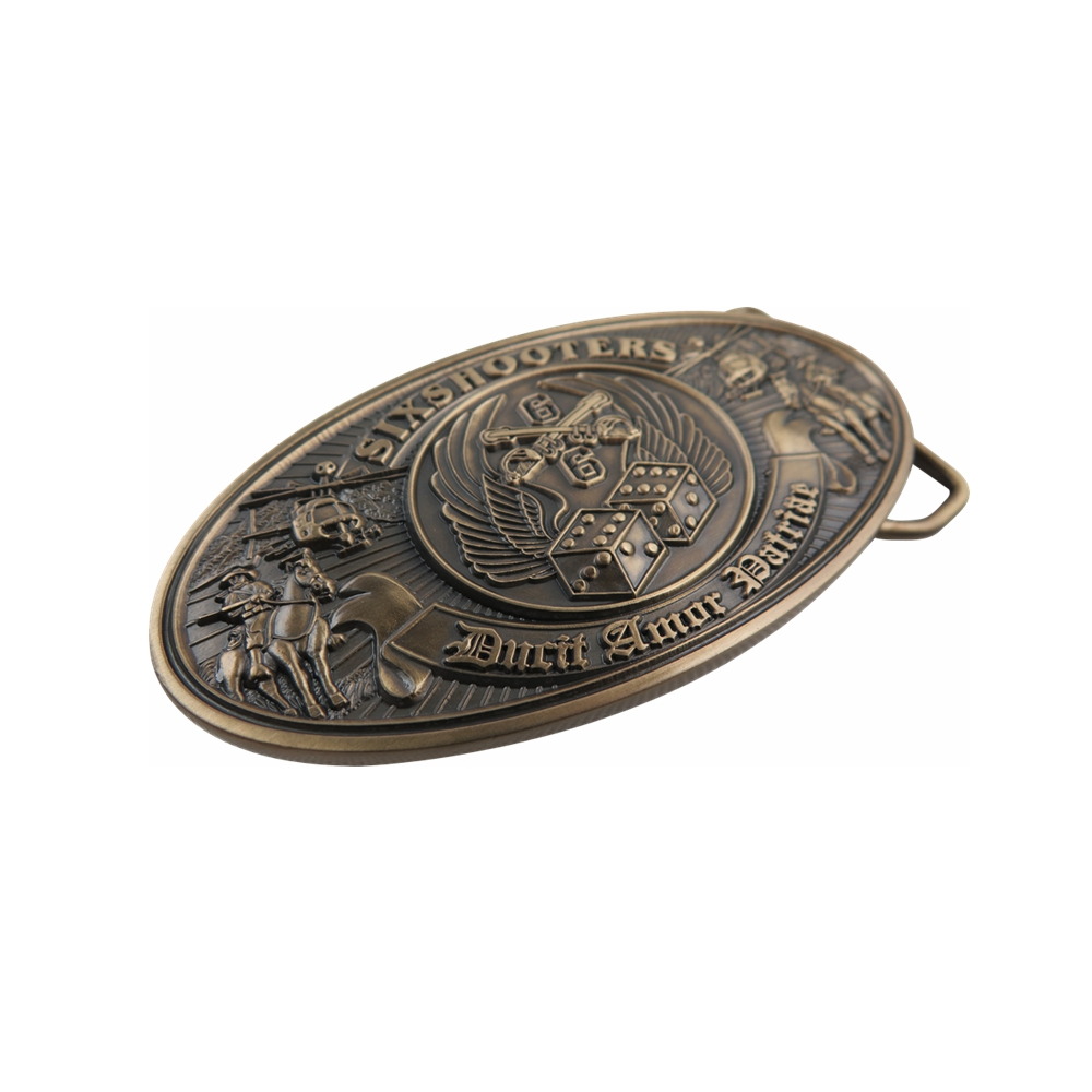 Six Shooter Belt Buckle