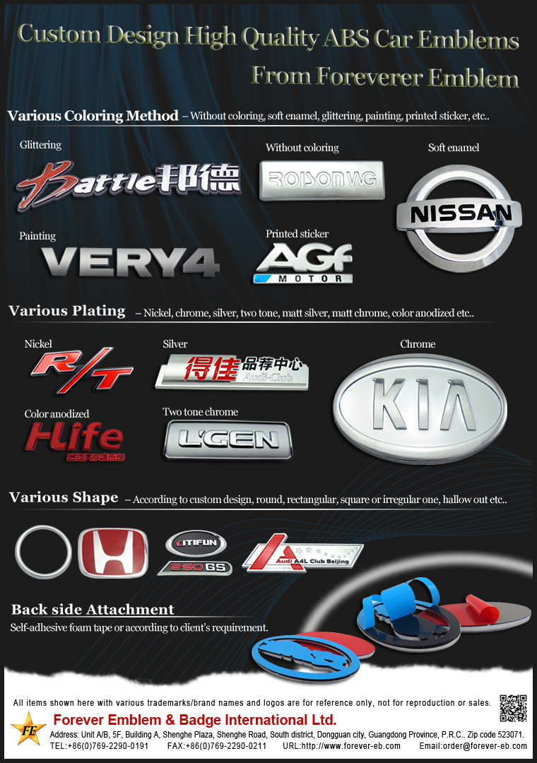 ABS Car Emblems