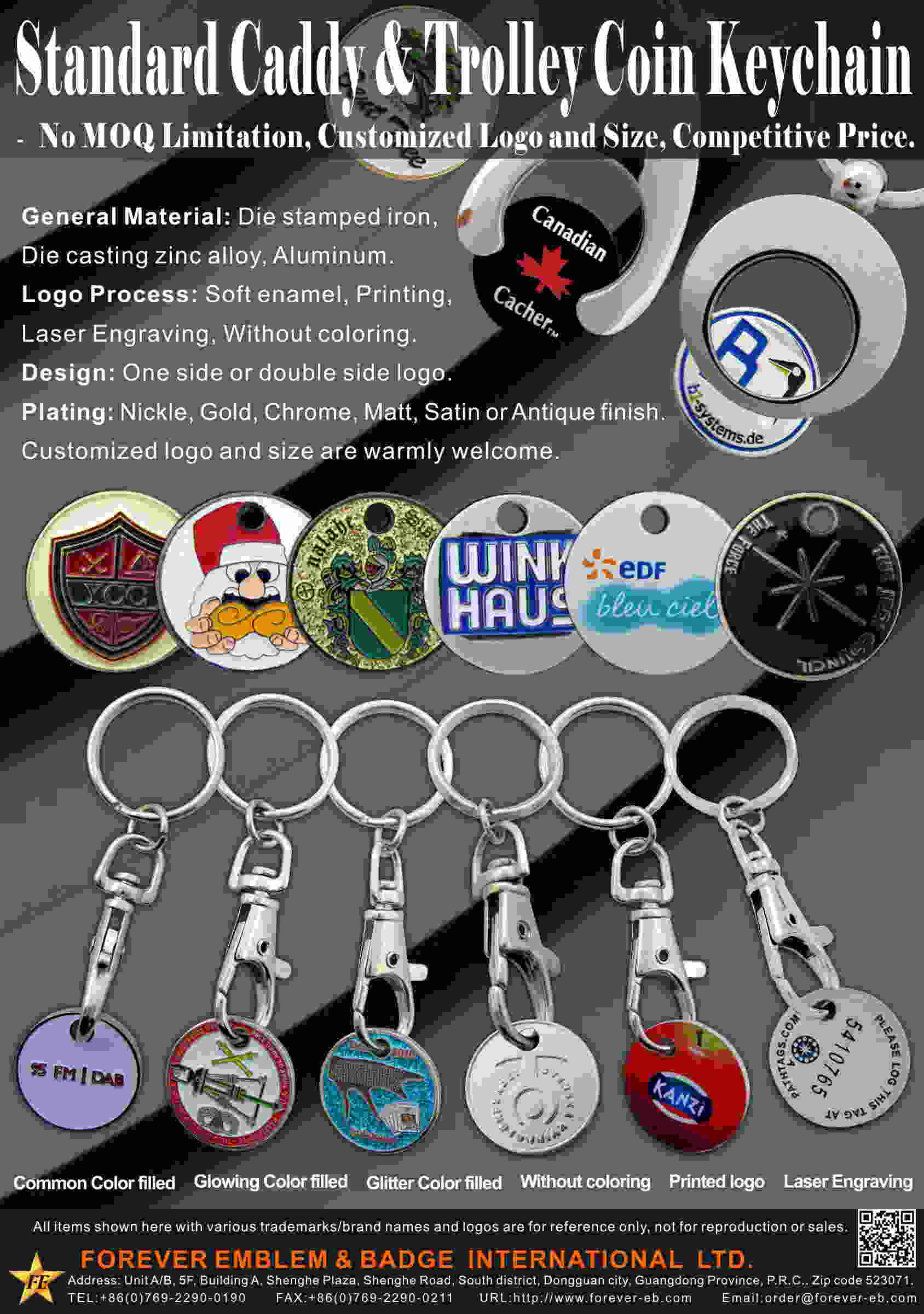 Trolley Coin Keychains