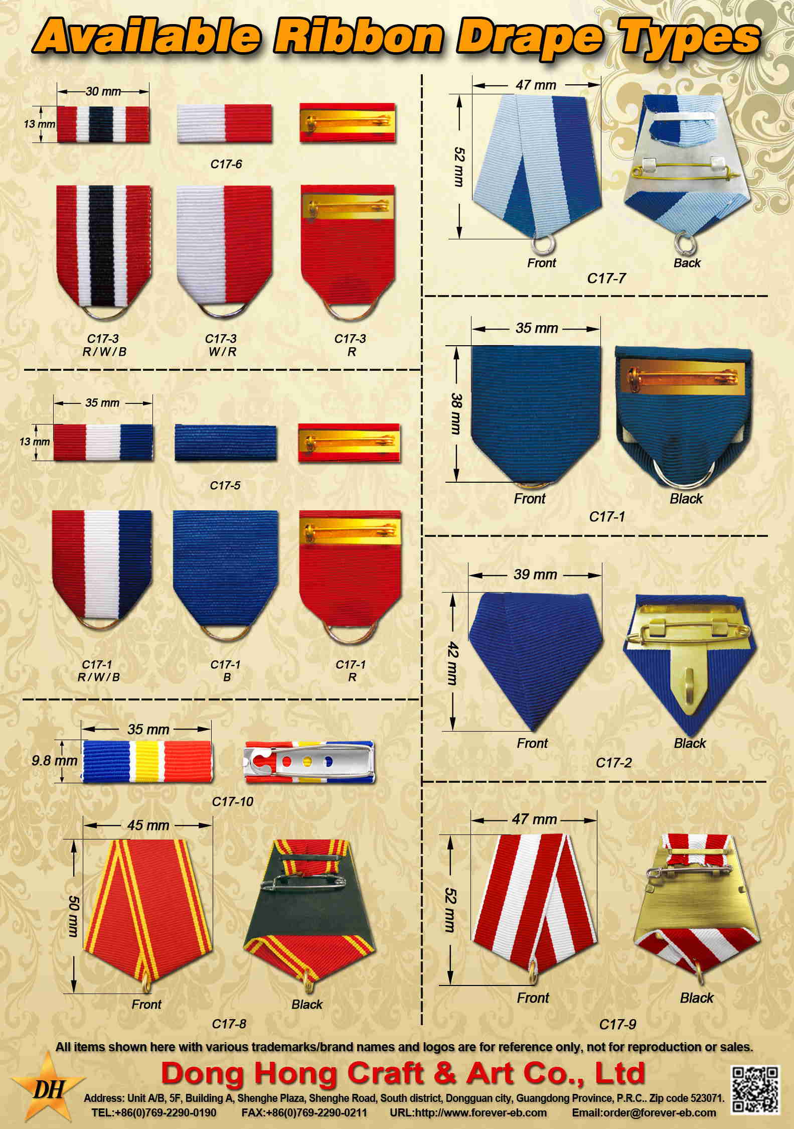 Medal Ribbon Drapes