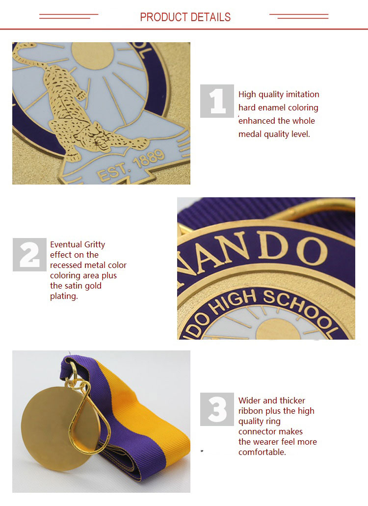 Hernando Hig Schdool Graduate Satin Gold Medal