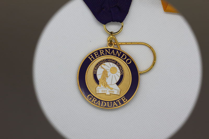 Hernando Hig Schdool Graduate Satin Gold Medal