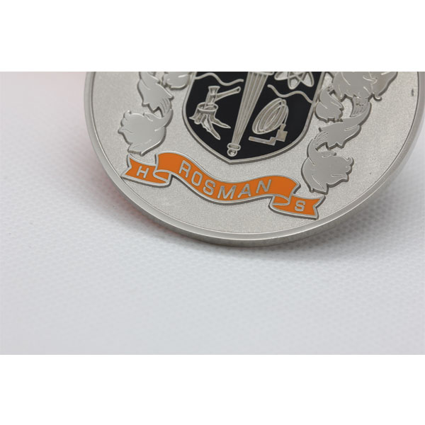 Rosman High Scool Nickel Plated Medal