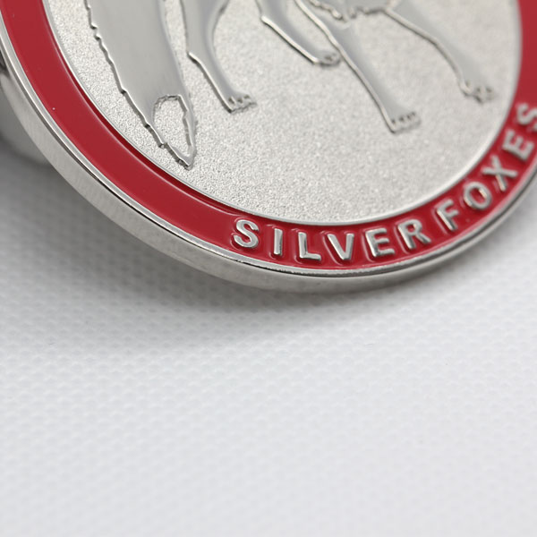 Custom Design Silver Plated Soft Enamel Awarded Medal