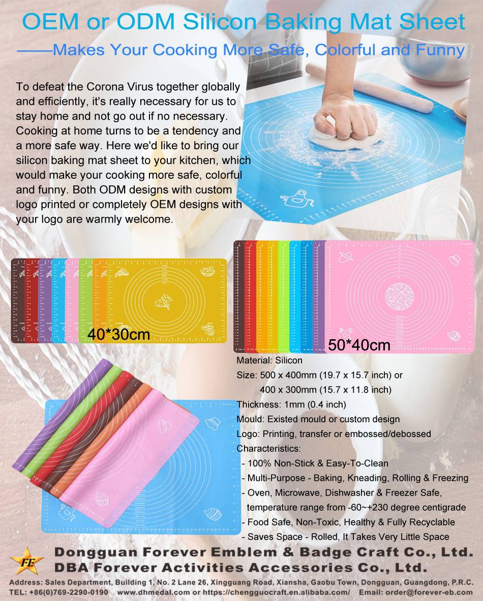 Silicon Baking Mat Sheet From Forever Emblem