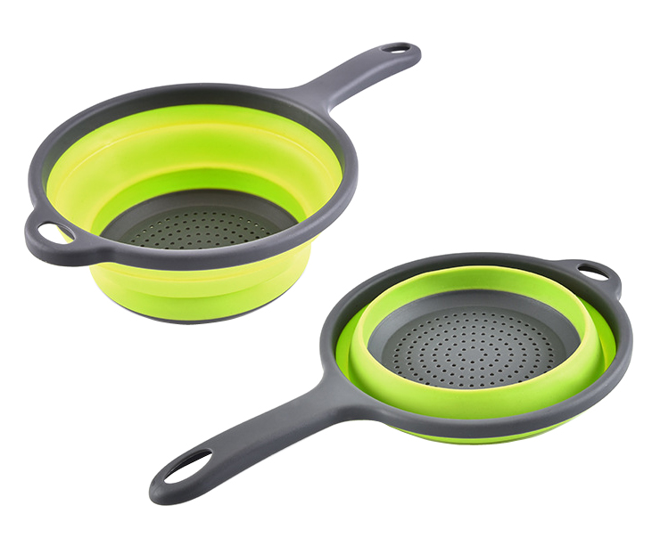 Portable Silicone Collapsible Kitchen Strainer Basket