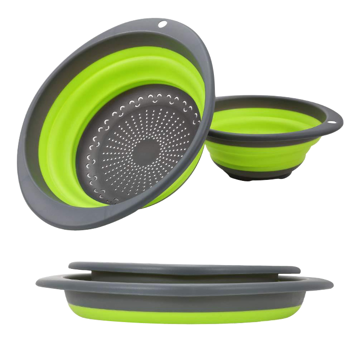 Portable Silicone Collapsible Kitchen Strainer Basket