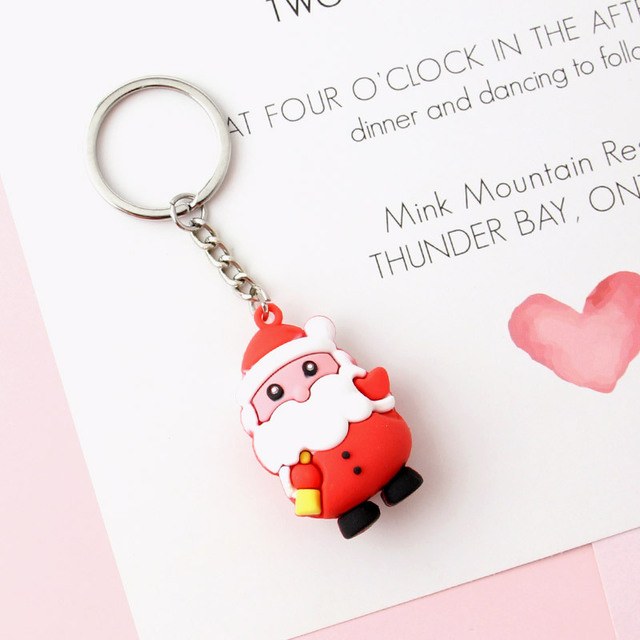 Soft PVC Christmas Keychains