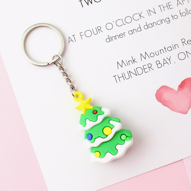 Soft PVC Christmas Keychains