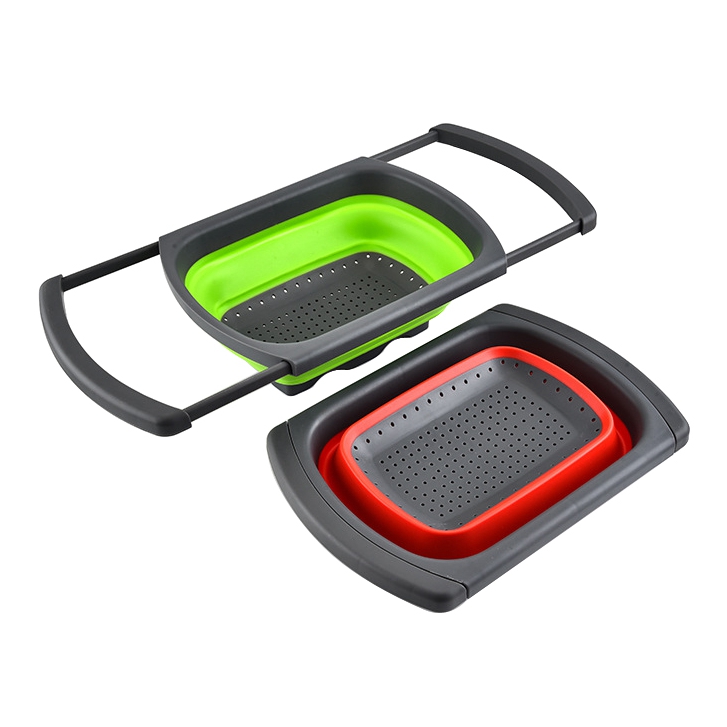 Portable Silicone Collapsible Kitchen Strainer Basket