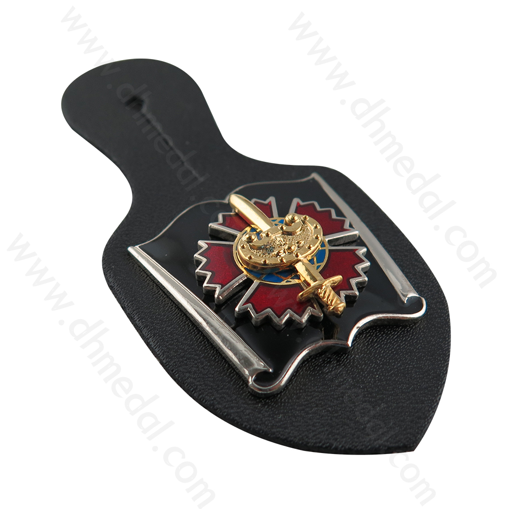 Leather And Metal Keychain-2