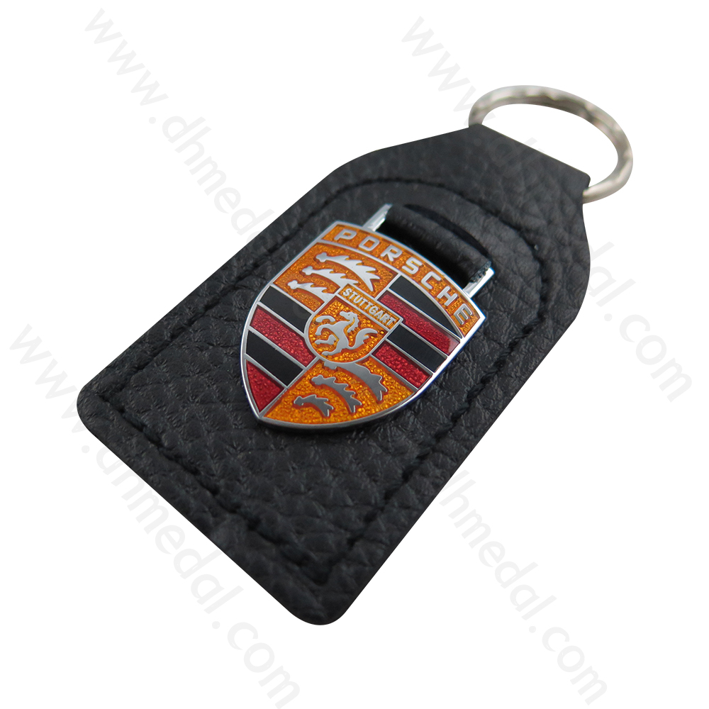 Leather And Metal Keychain-6