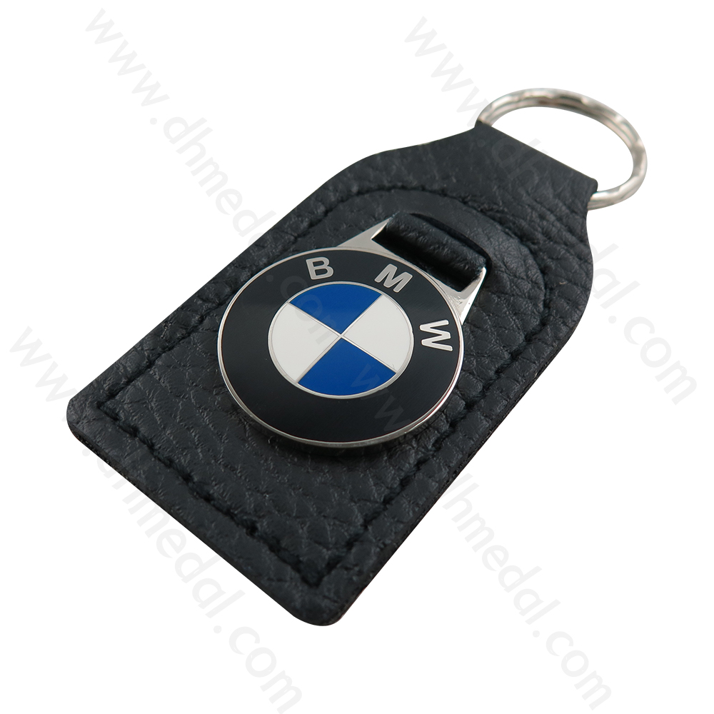 Leather And Metal Keychain-3