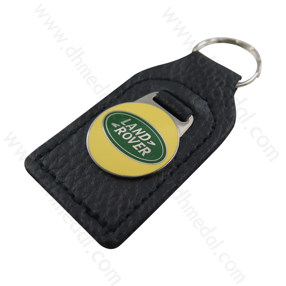 Leather And Metal Keychain-5