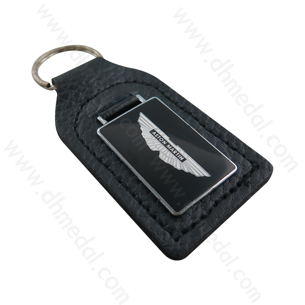 Leather And Metal Keychain-5