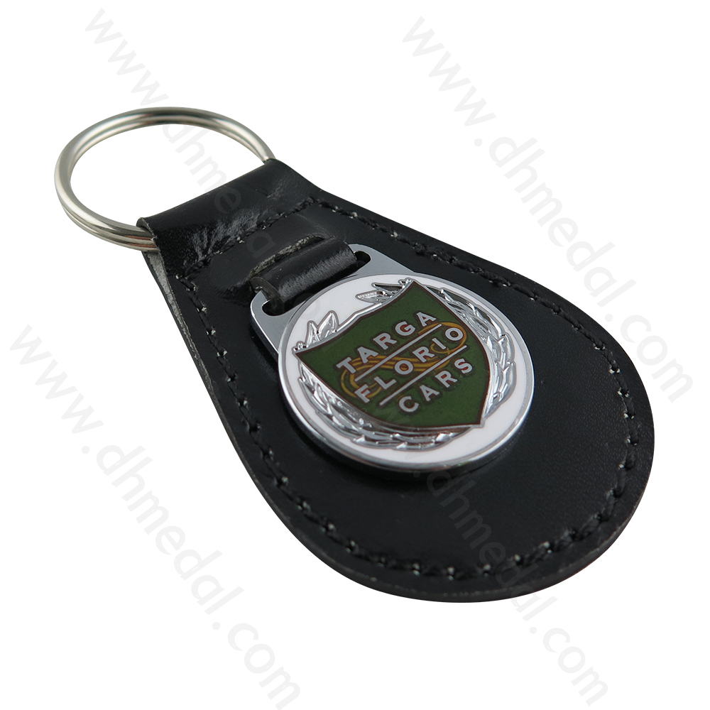 Leather And Metal Keychain-11