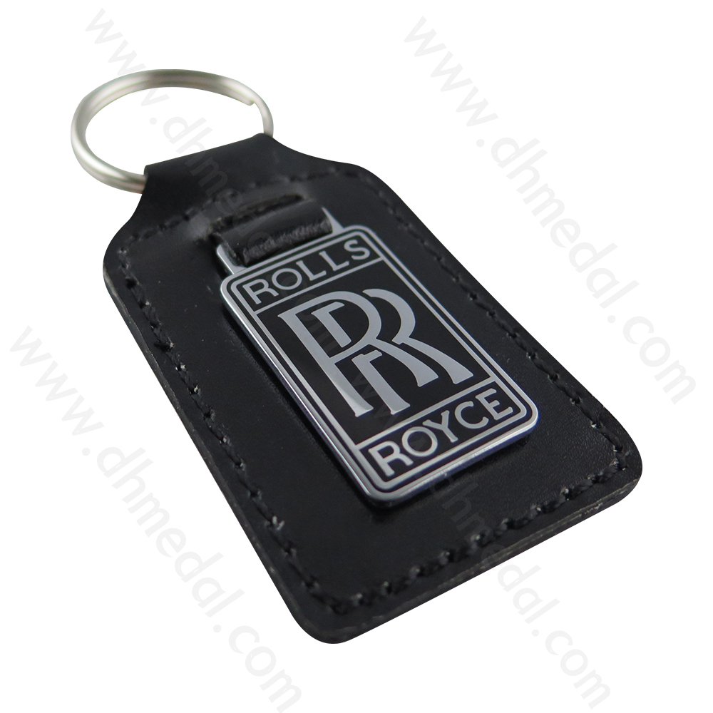 Leather And Metal Keychain-4