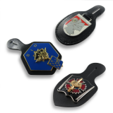 Leather And Metal Keychain-6