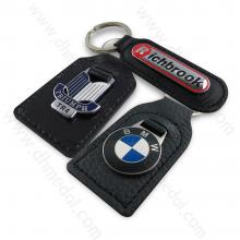 Leather And Metal Keychain-3