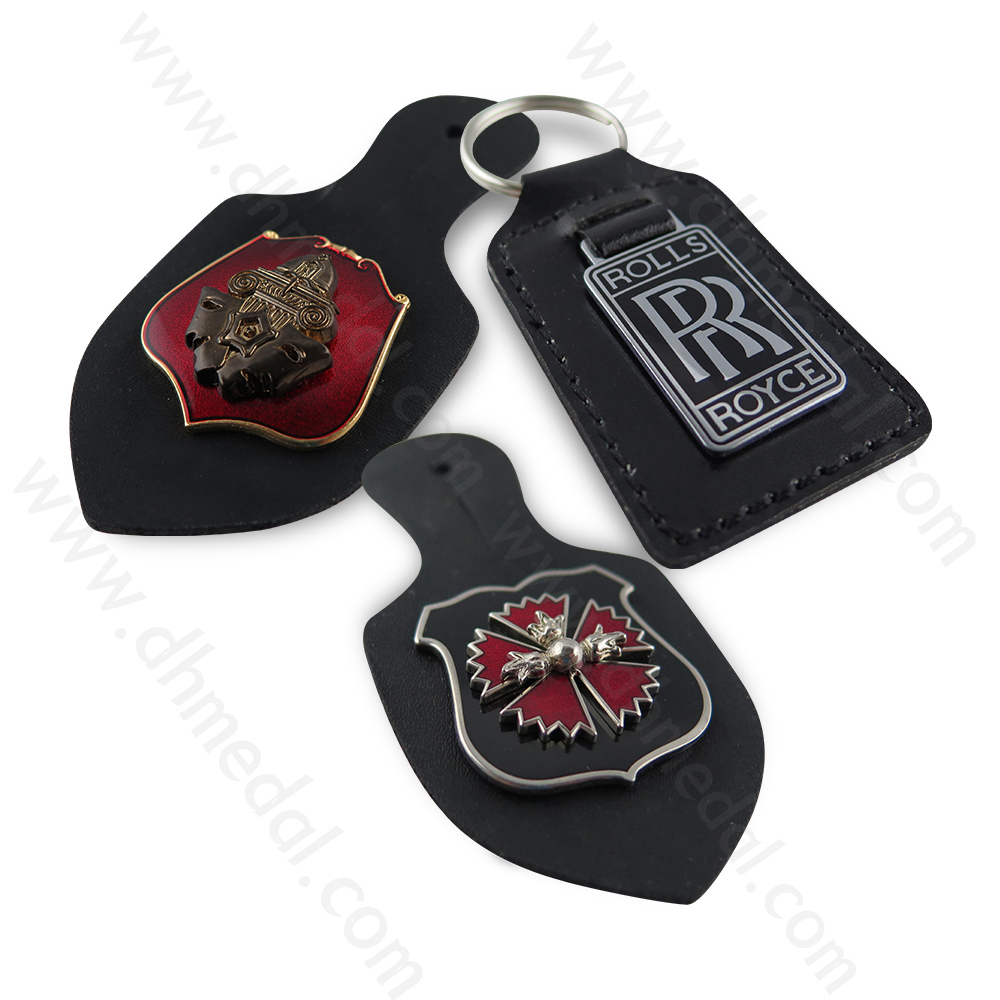 Leather And Metal Keychain-4