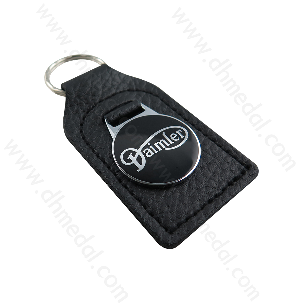 Leather And Metal Keychain-10