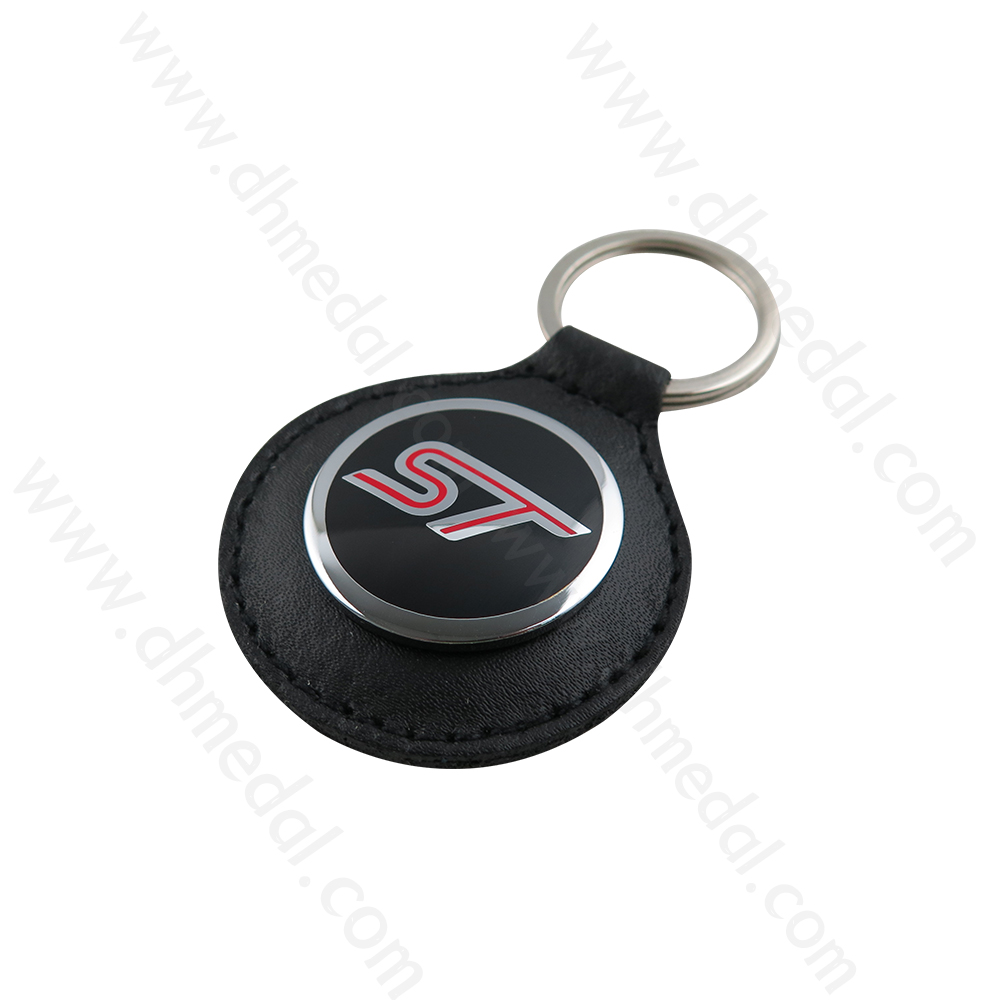 Leather And Metal Keychain-10