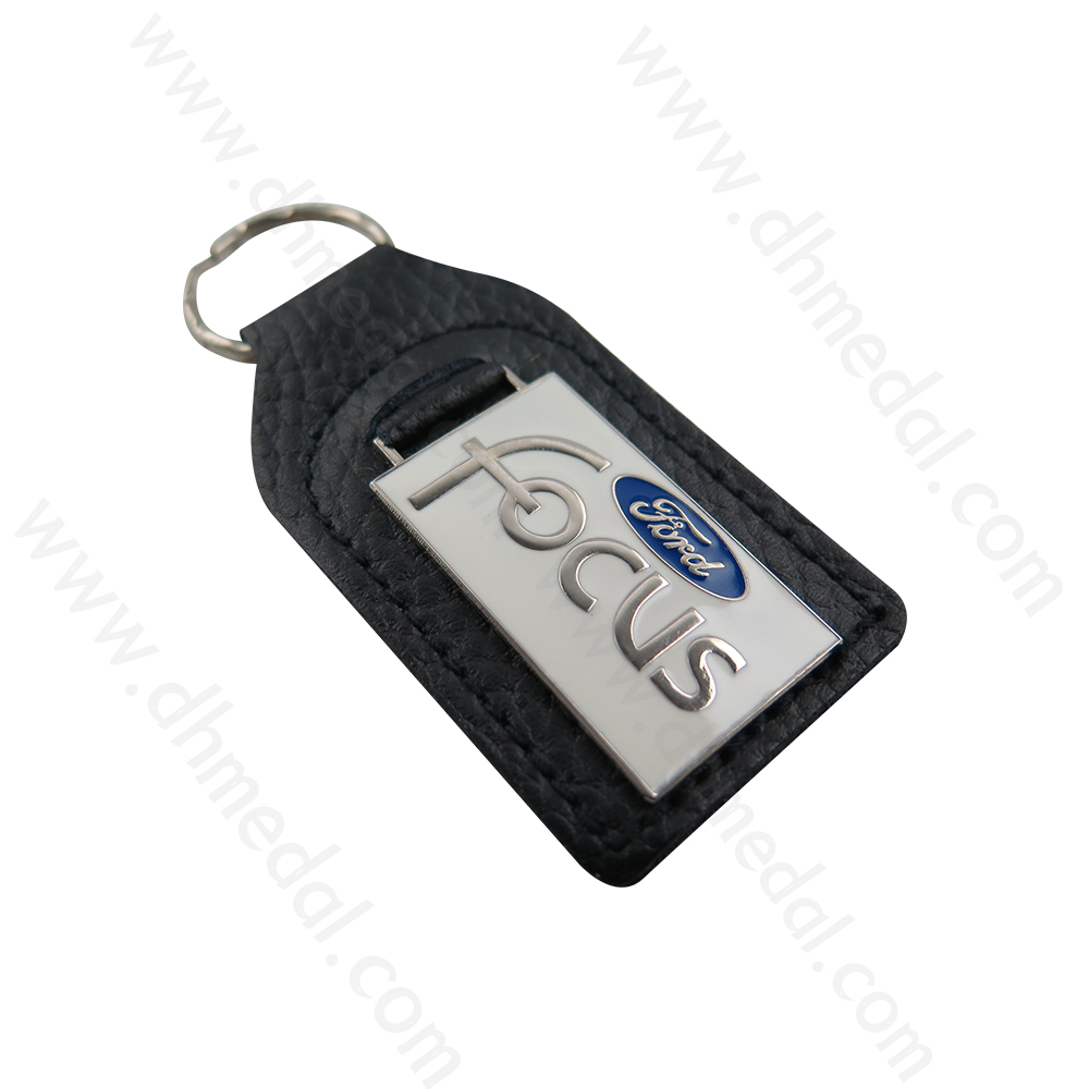 Leather And Metal Keychain-12