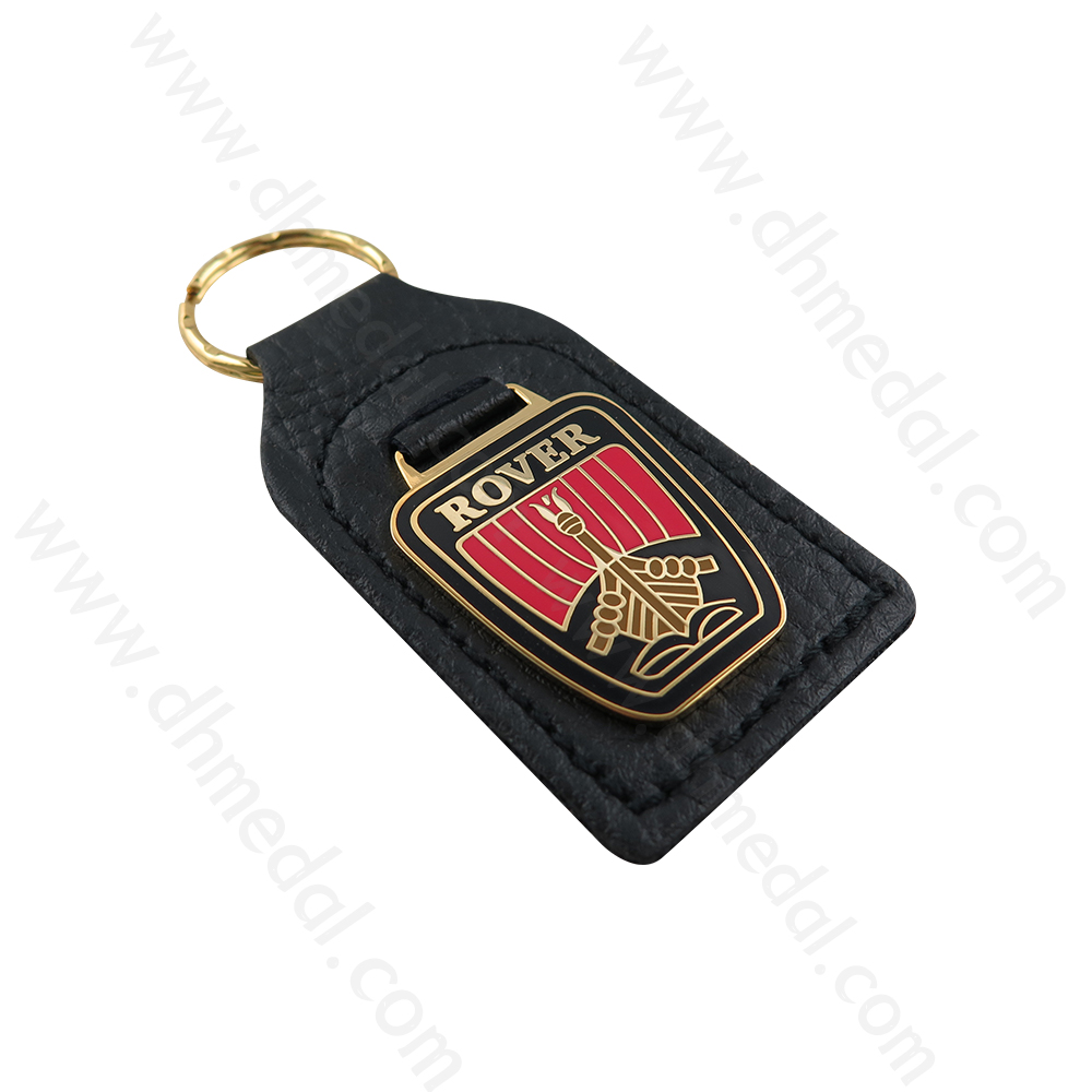 Leather And Metal Keychain-8