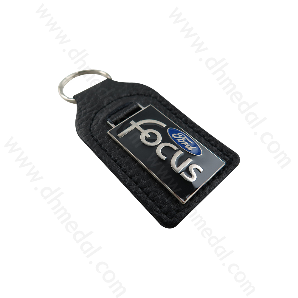 Leather And Metal Keychain-12