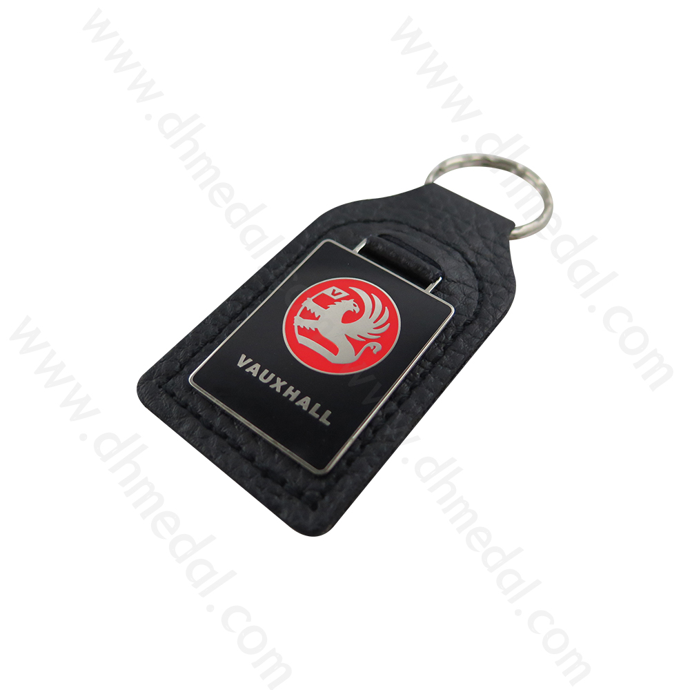 Leather And Metal Keychain-8