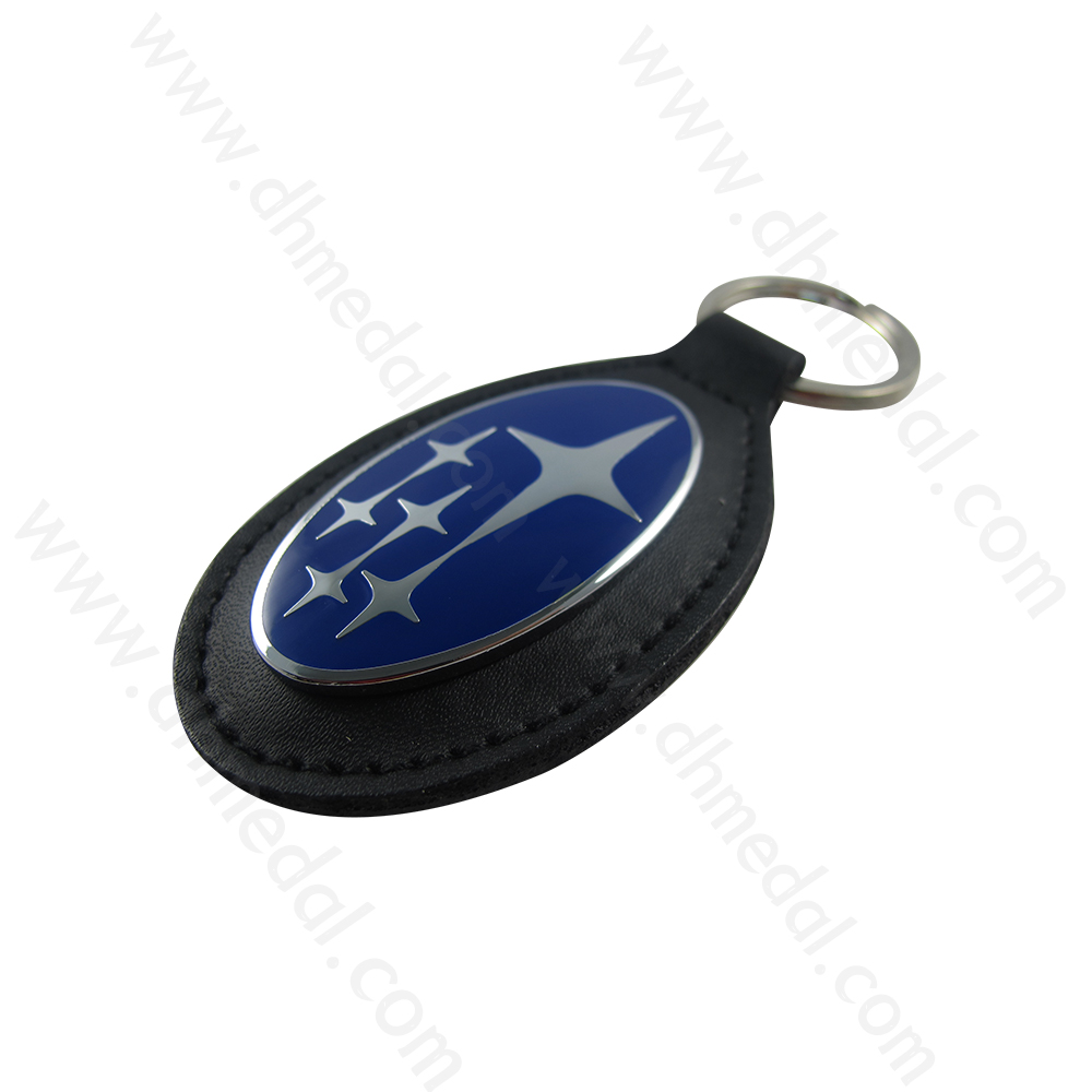 Leather And Metal Keychain-7