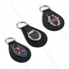 Leather And Metal Keychain-11