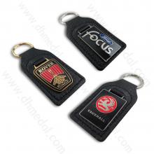 Leather And Metal Keychain-8