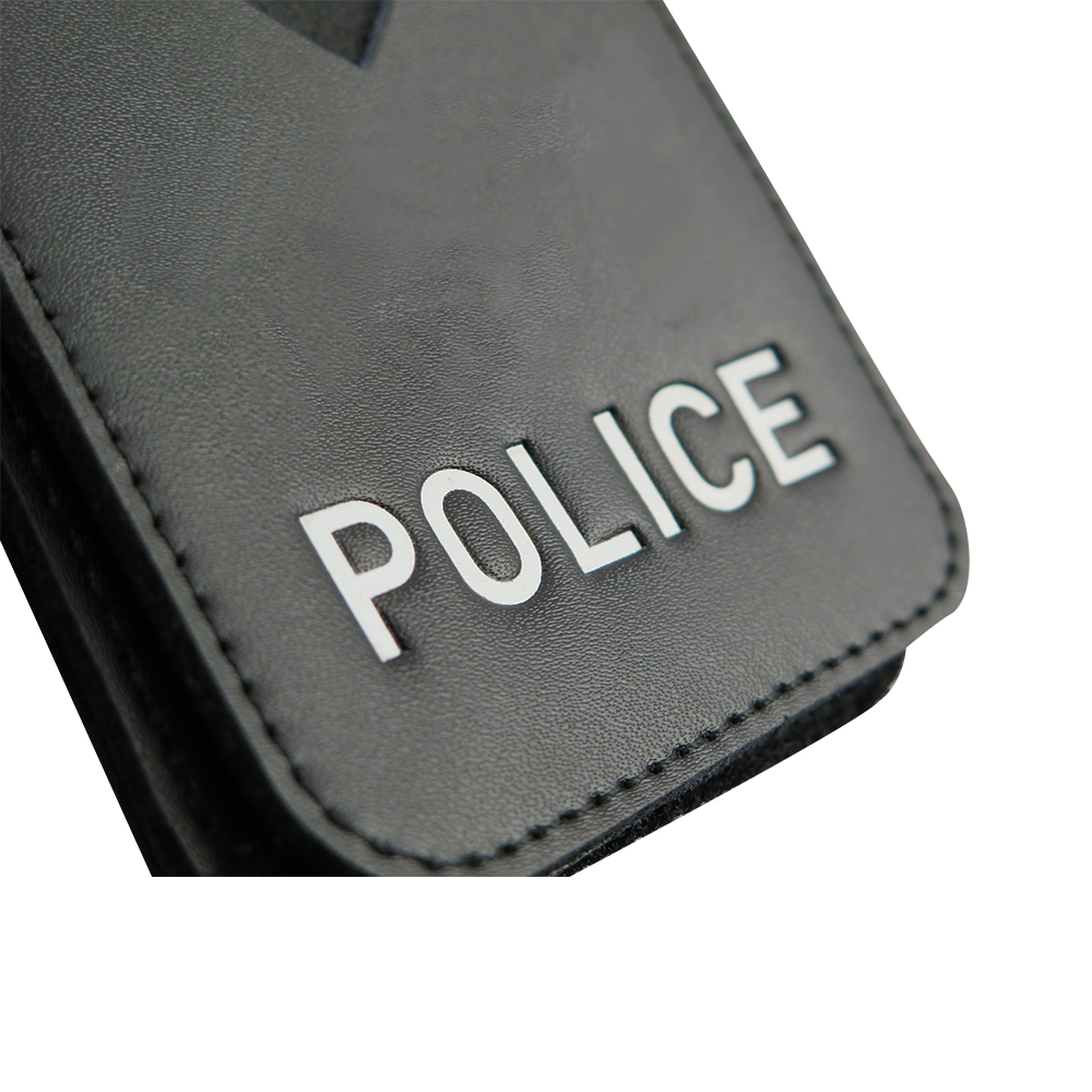 Leather Wallet With Police Badge Holder01