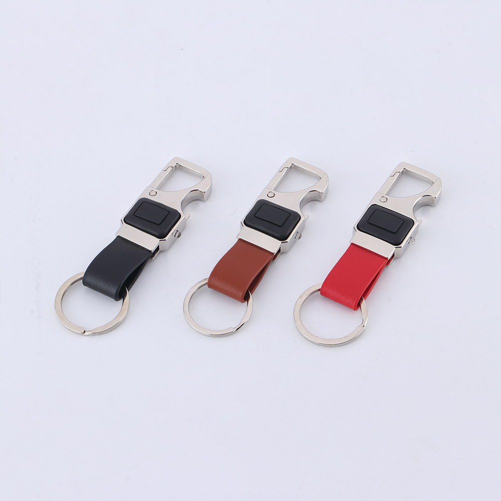 Leather And Metal Keychain-16