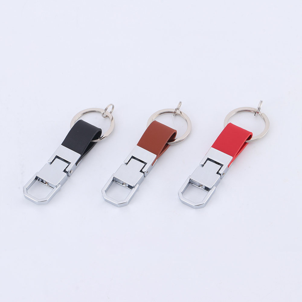 Leather And Metal Keychain-17