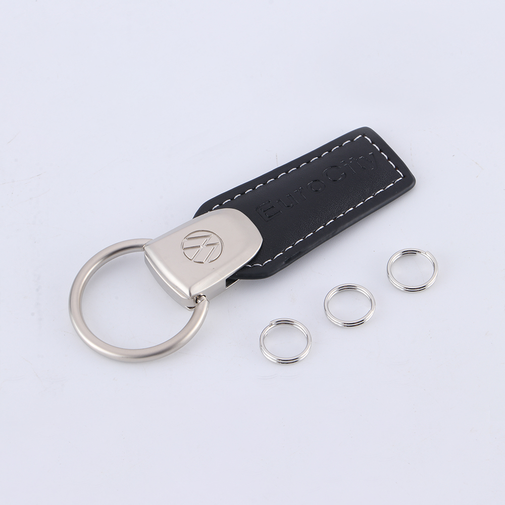 Leather And Metal Keychain-14