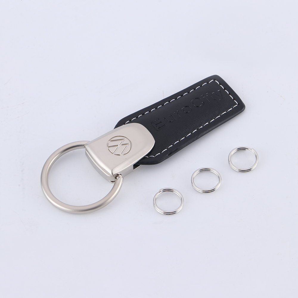 Leather And Metal Keychain-14