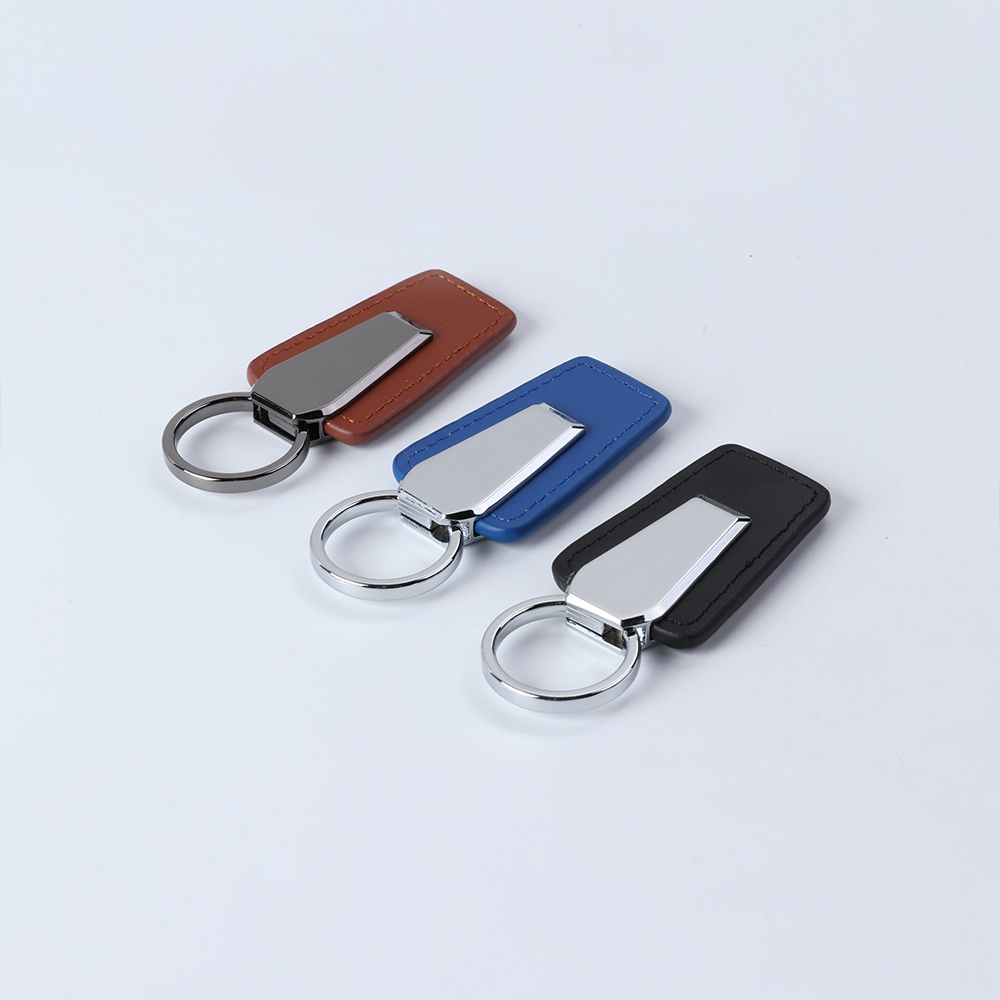 Leather And Metal Keychain-14