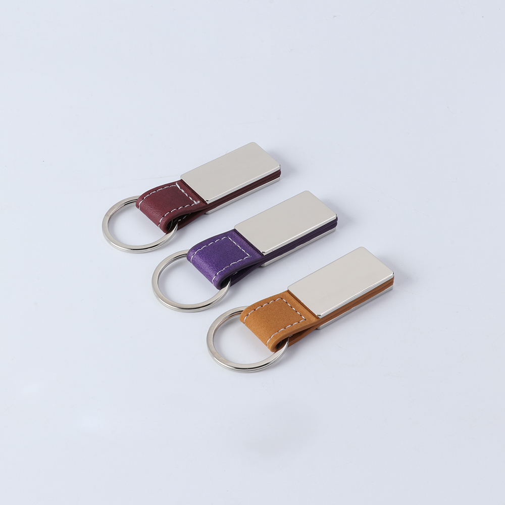 Leather And Metal Keychain-19