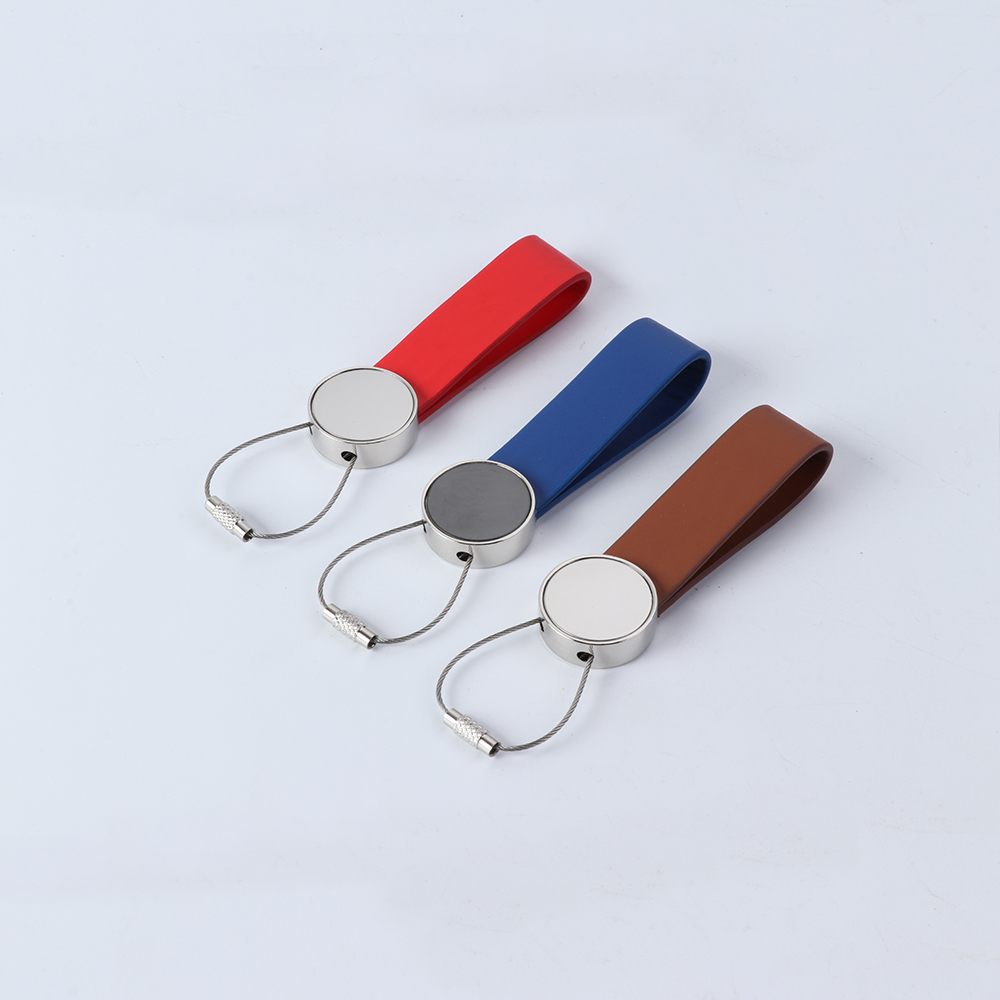 Leather And Metal Keychain-20