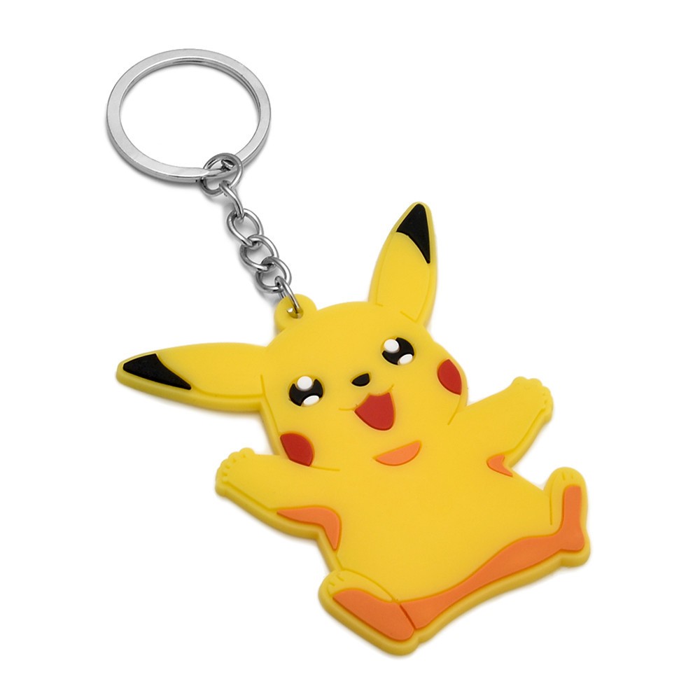 Custom 2D Pikachu Soft PVC Keychains