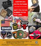 Custom 2D 3D PVC Patches