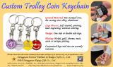 Custom Trolley Coin Keychain