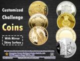 Customized Challenge Coins With Mirror Shiny Surface
