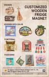 Customized Wooden Fridge Magnet