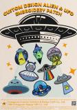 Custom Design Alien & UFO Embroidery Patch